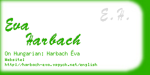 eva harbach business card